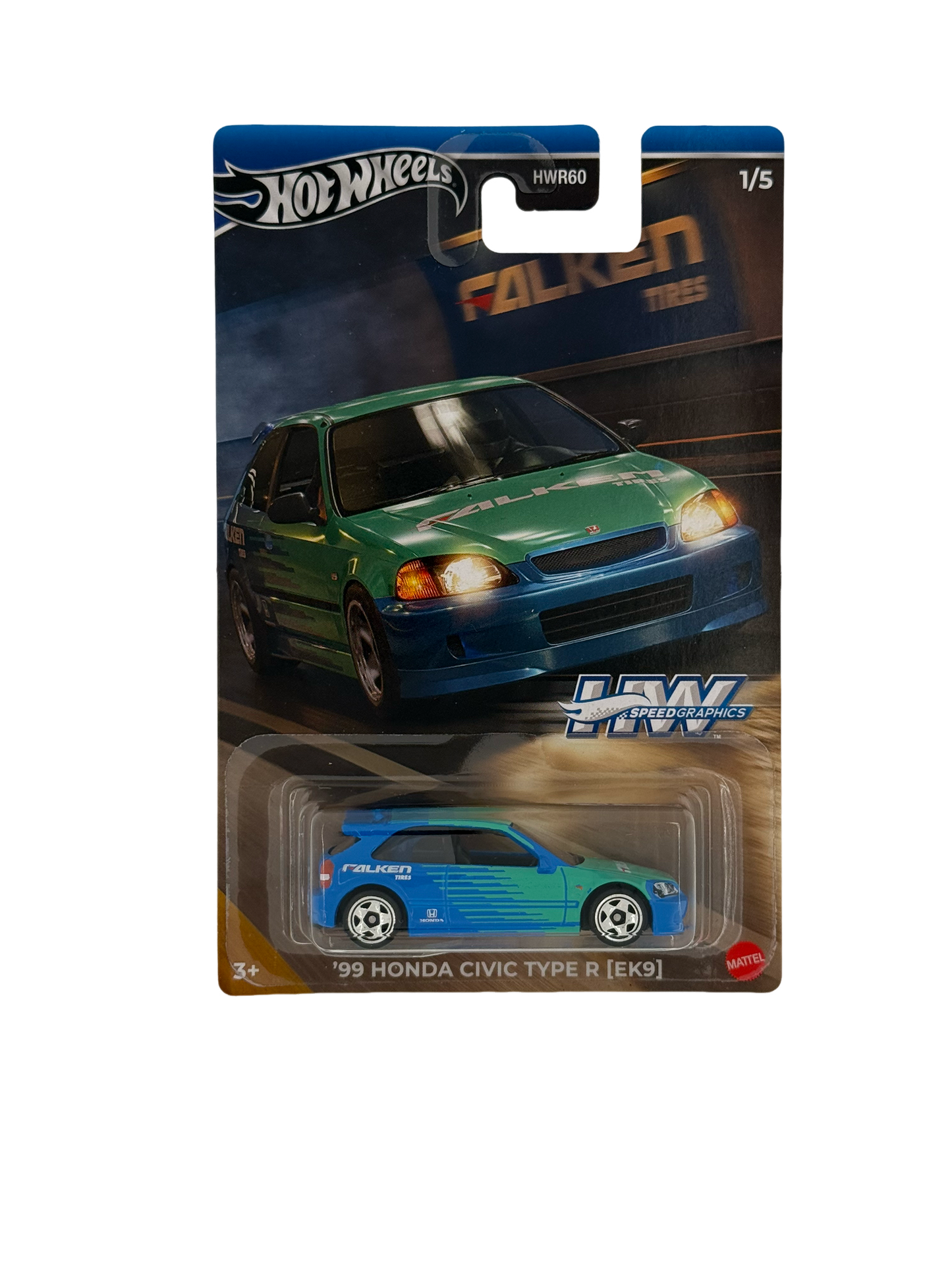 Hot Wheels 99 Honda Civic Type R [EK9]