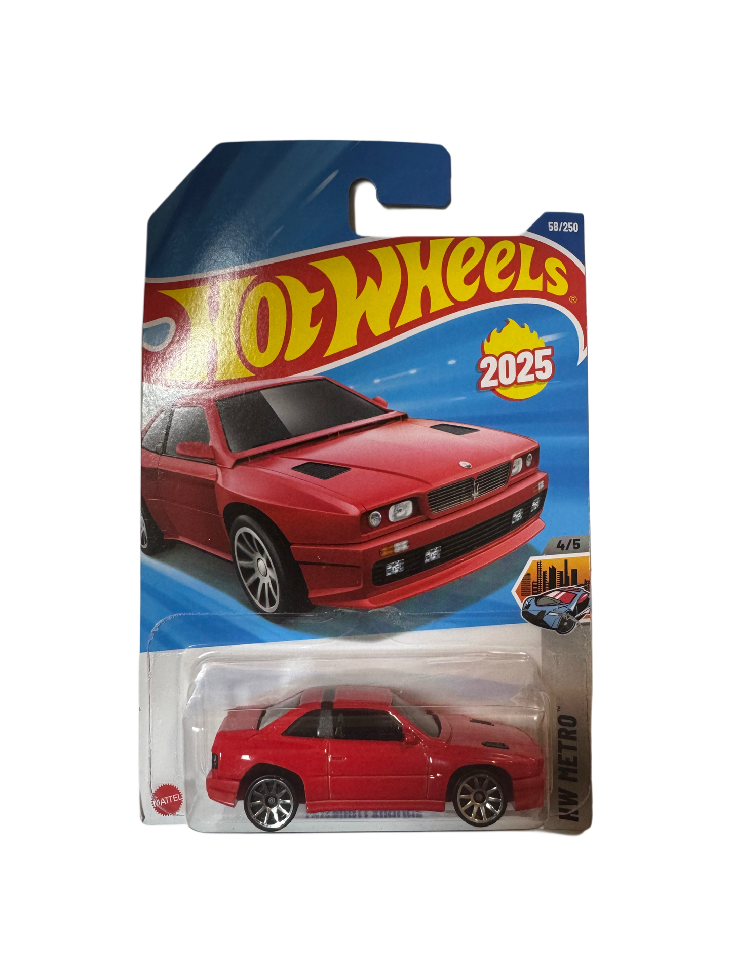 Hot Wheels Maserati Shamal ( Long Card )