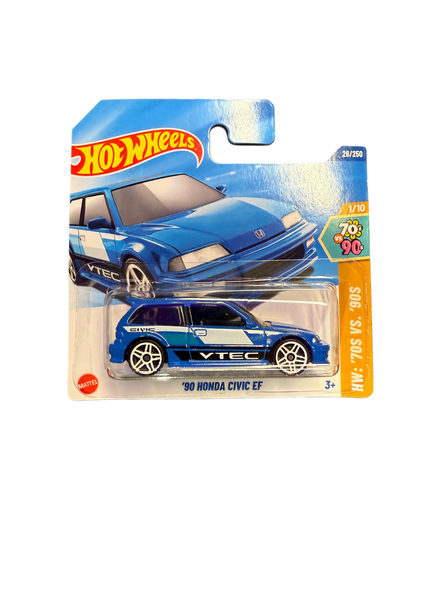 Hot Wheels 90 Honda Civic EF Blue