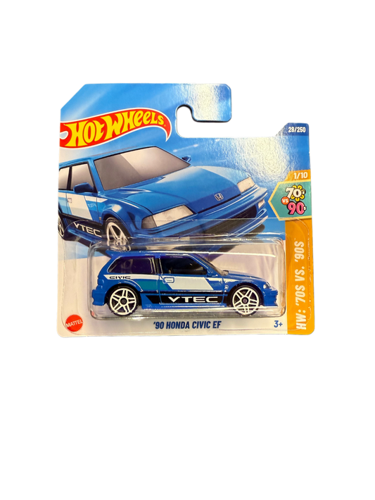 Hot Wheels 90 Honda Civic EF Blue